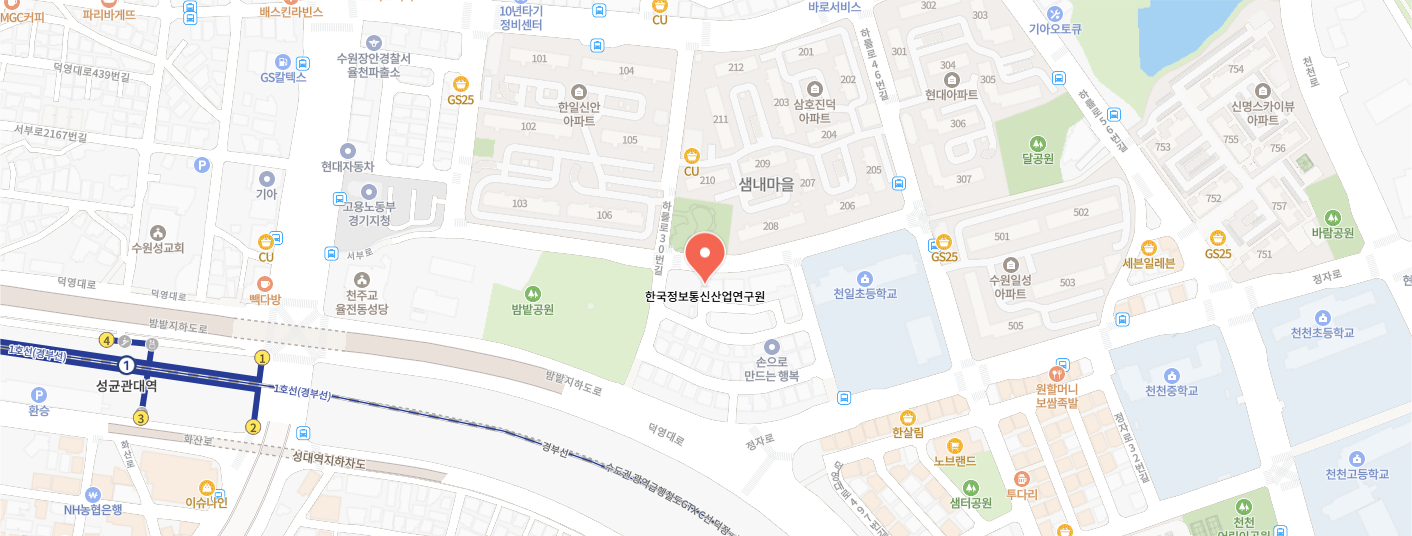 한국정보통신산업연구원 오시는 길 약도